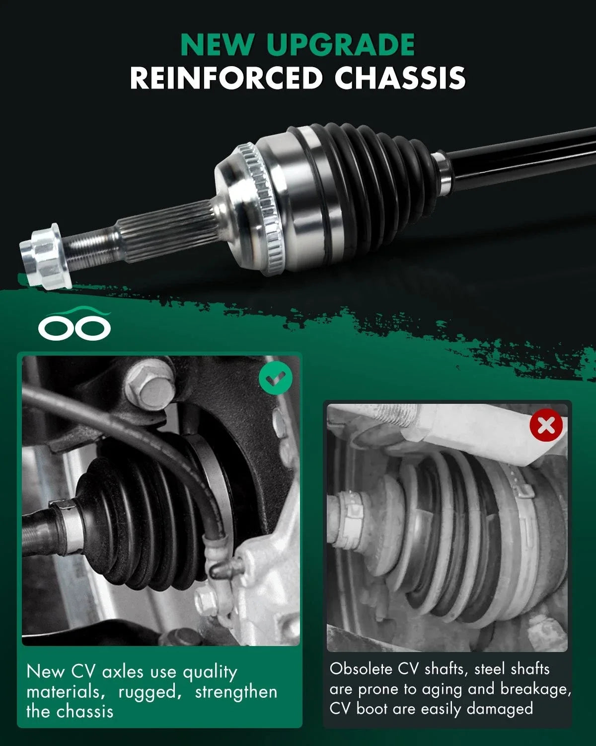 Front Left CV Axle Assembly for Toyota Camry 2012 to 2017