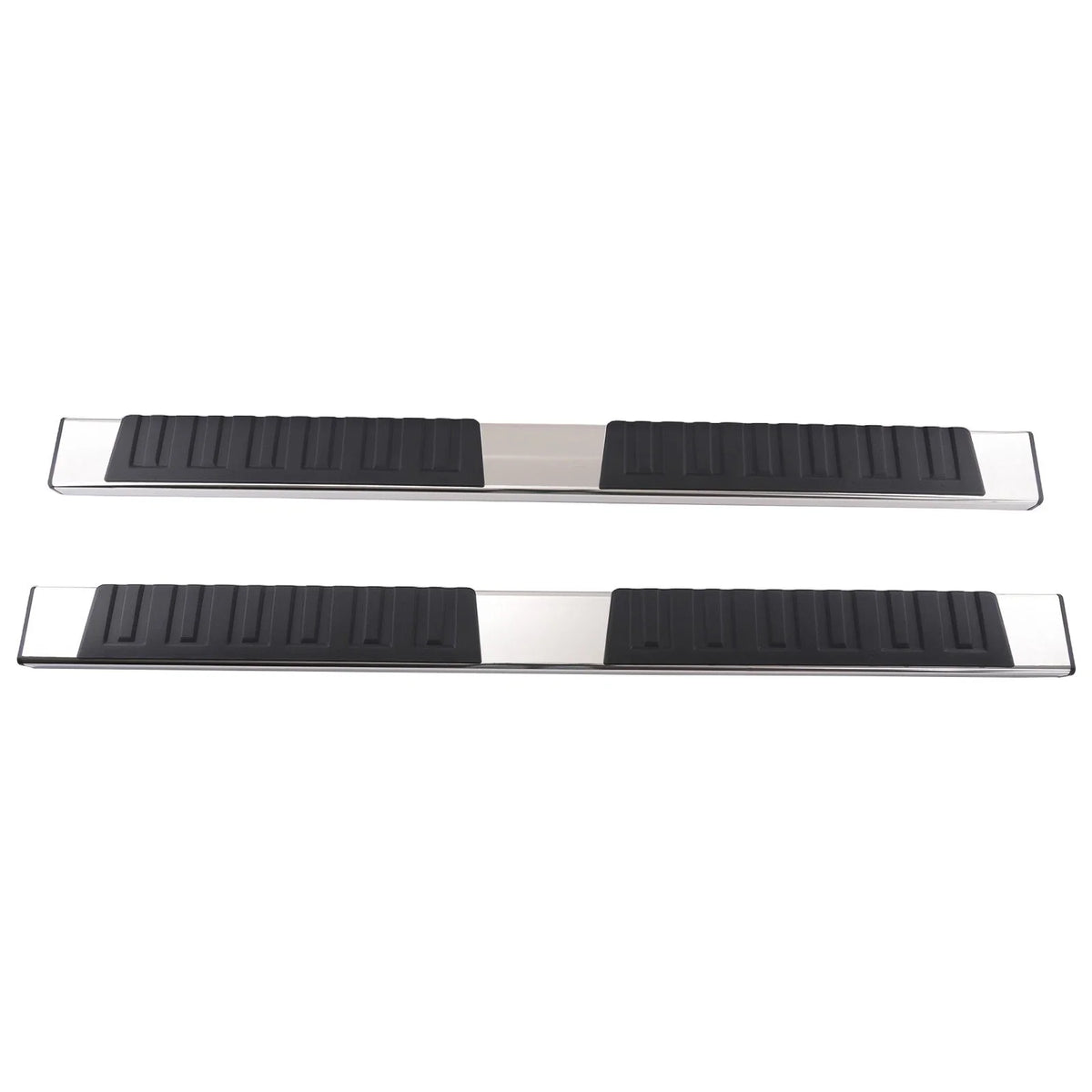 Black Side Step Bars for Chevy Silverado 1500 Double Cab (1999–2013) ABS Steel