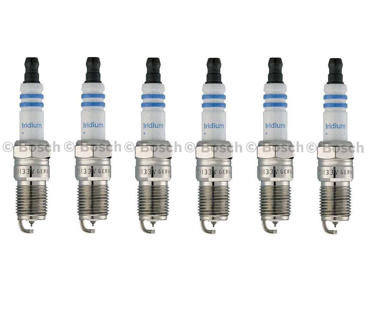 6-Pack Bosch Iridium Spark Plugs for Pontiac V6, Ford & Mercedes L6