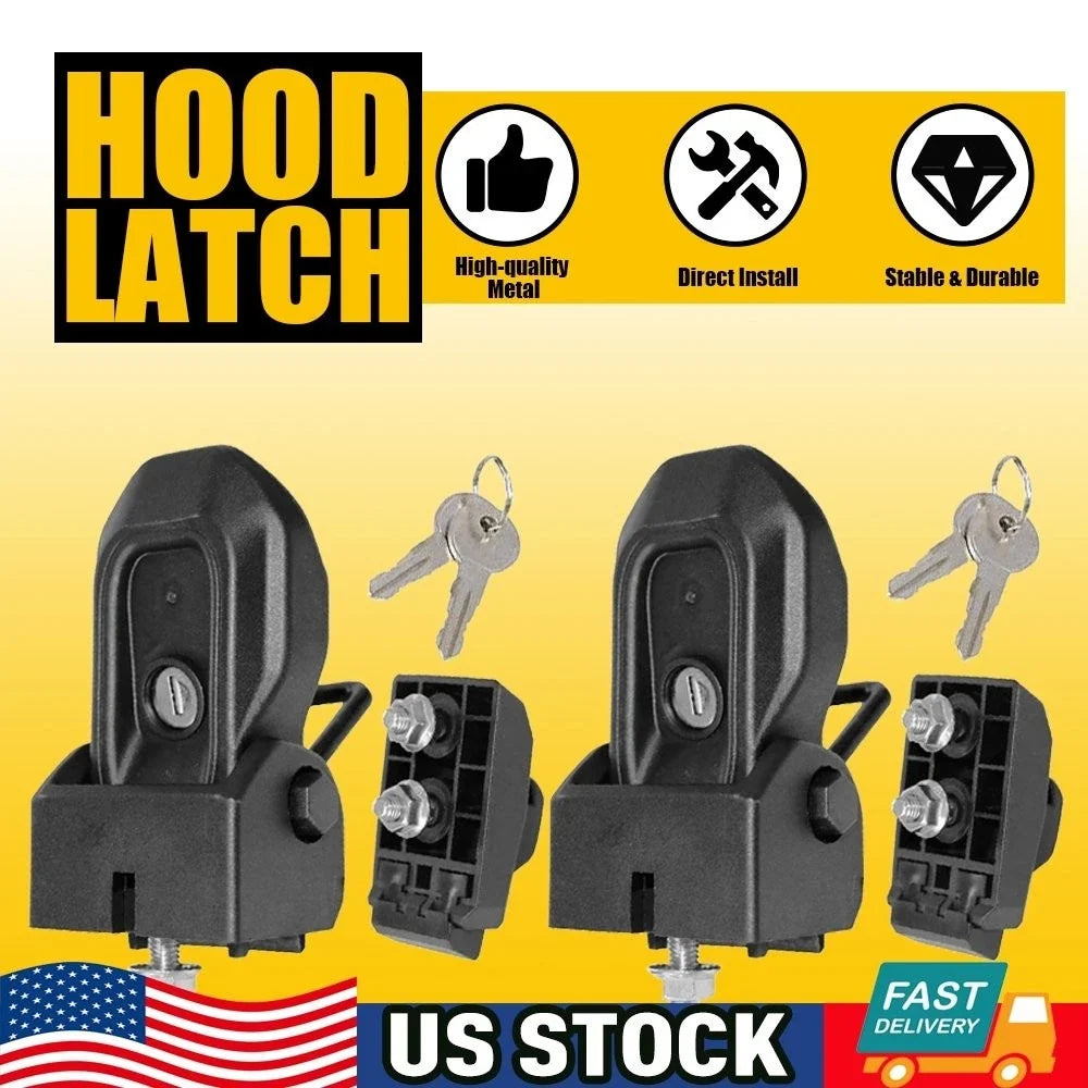 Hood Latches for Jeep Wrangler JL JLU (2018–2023)