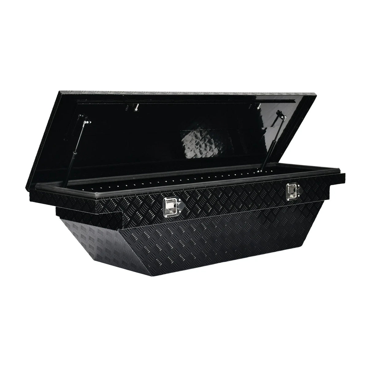 63" Gloss Black Aluminum Side Tool Box for Trucks (Low Profile)