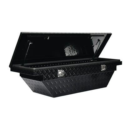 63" Gloss Black Aluminum Side Tool Box for Trucks (Low Profile)