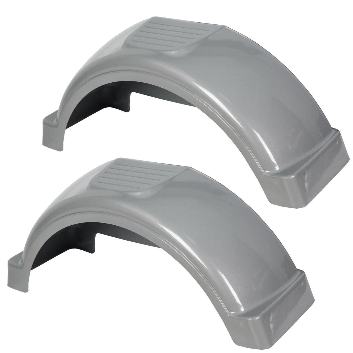 Set of 2 Single Axle Trailer Fenders for 13" Wheels (Top Step Skirt)