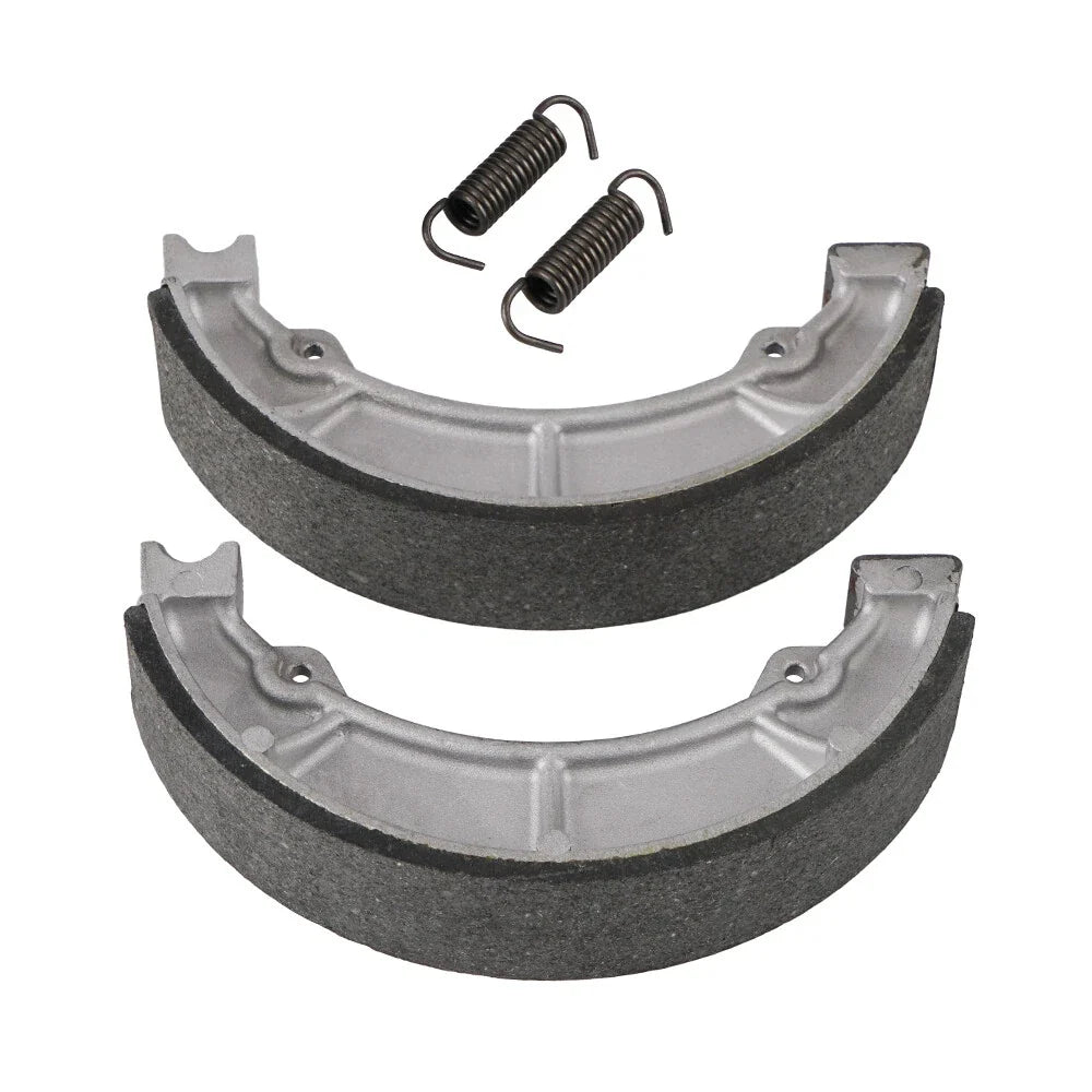 Pair Rear Brake Shoes with Springs for Honda ATC90 ATC110 ATC185 ATC200 ATC250R (1970–1986)