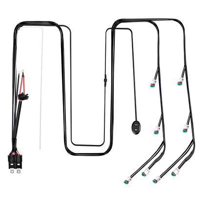 maXpeedingrods RGB LED Light Wiring Harness 3.5/5inch (3-PIN DT)