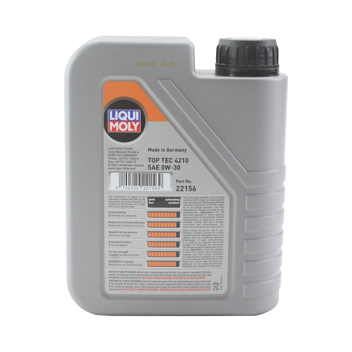 Top Tec 4210 0W-30 Engine Oil Change Kit for Audi RS6 (2008-2010)