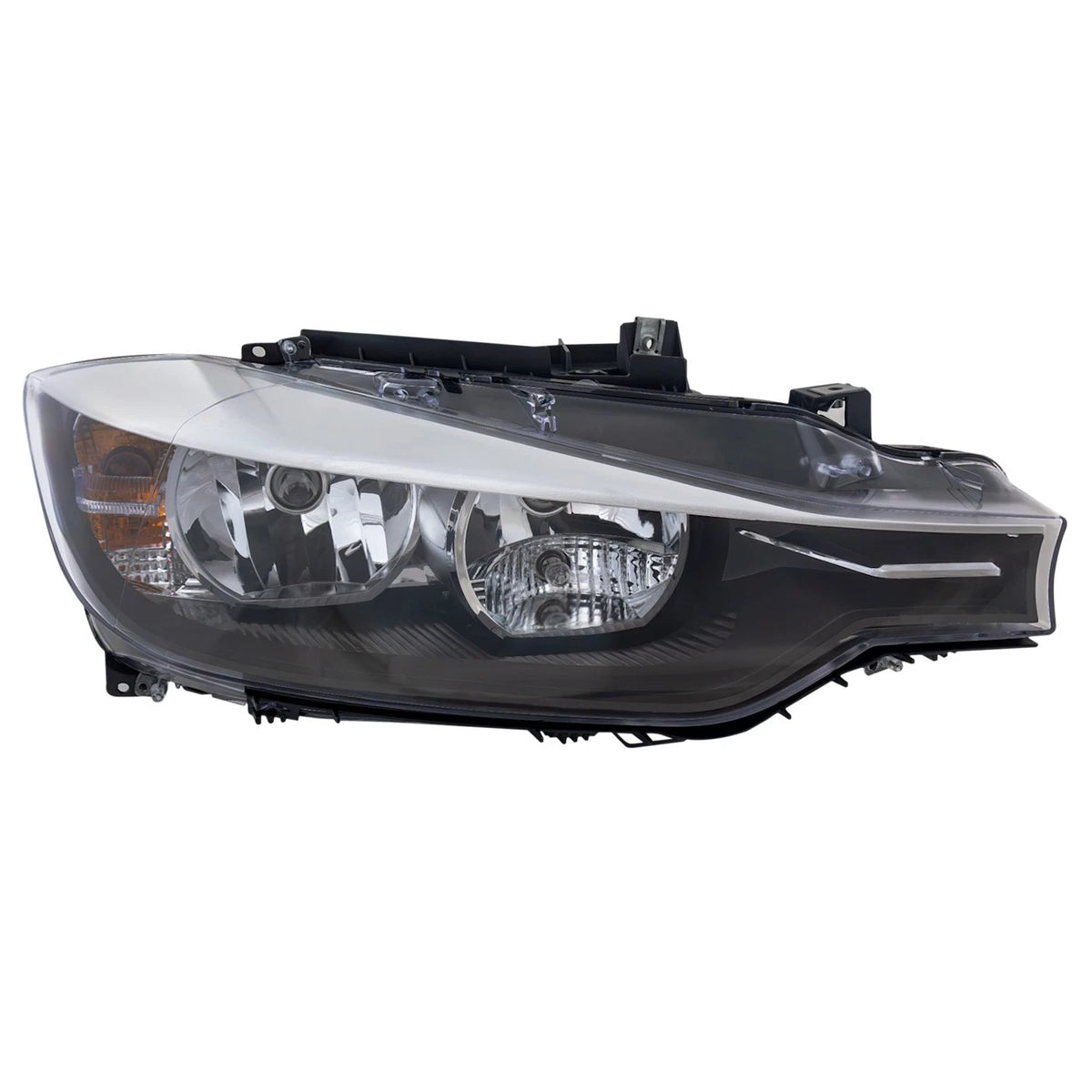 Passenger Side Headlight for BMW 328i (2012–2015) Halogen with Bulb
