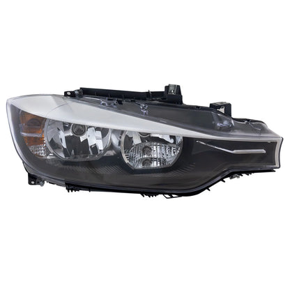 Passenger Side Headlight for BMW 328i (2012–2015) Halogen with Bulb