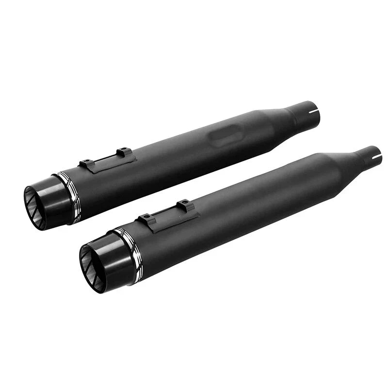 Slip On 4" Mufflers Exhaust Pipe for Harley Glide Road King 2017-2025
