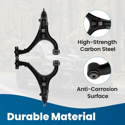Front Upper Lower Control Arms Suspension Kit for Jeep Grand Cherokee 2005-2010