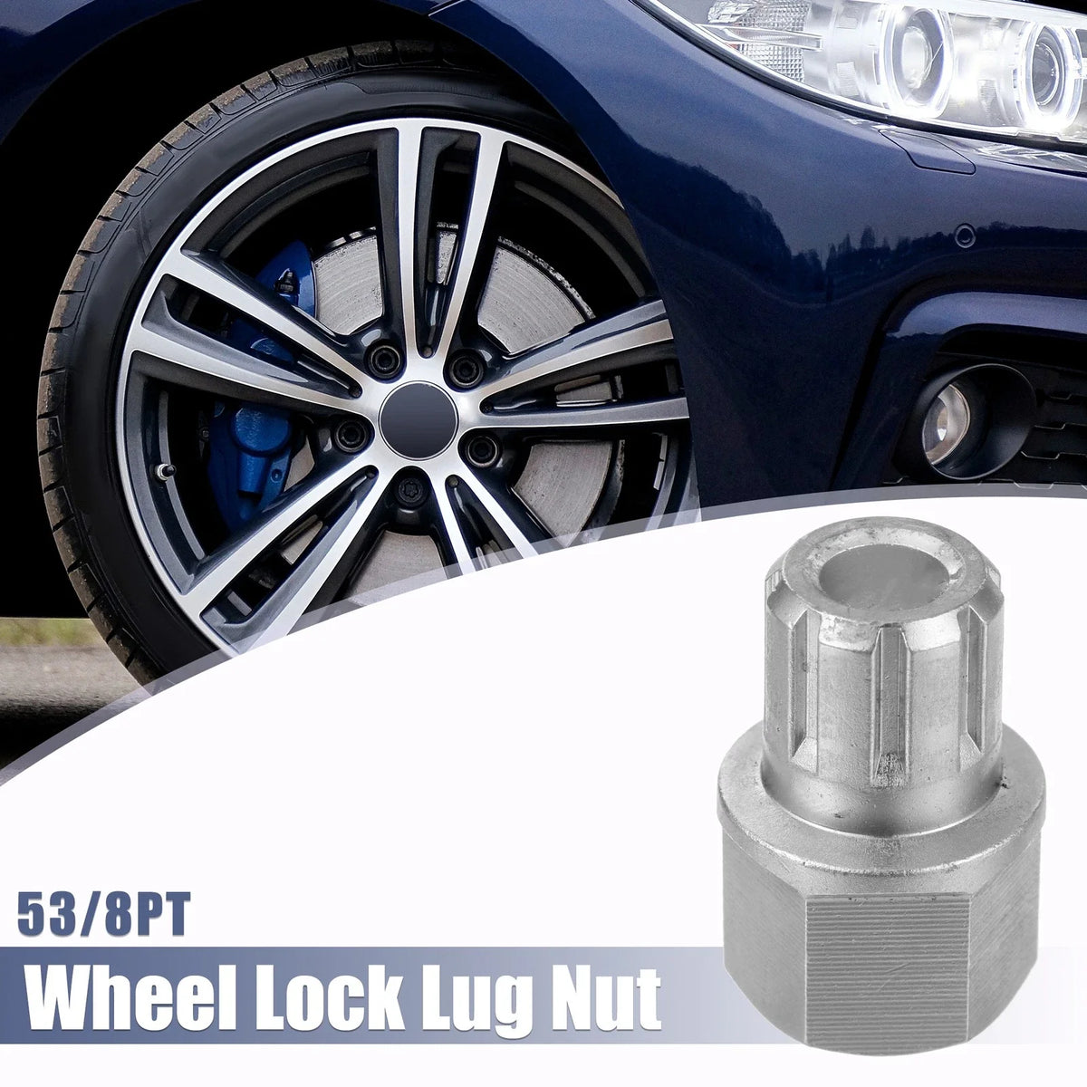 Anti Theft Wheel Lock Key Lug Nut Screw Removal for VW Audi (2000–2023)