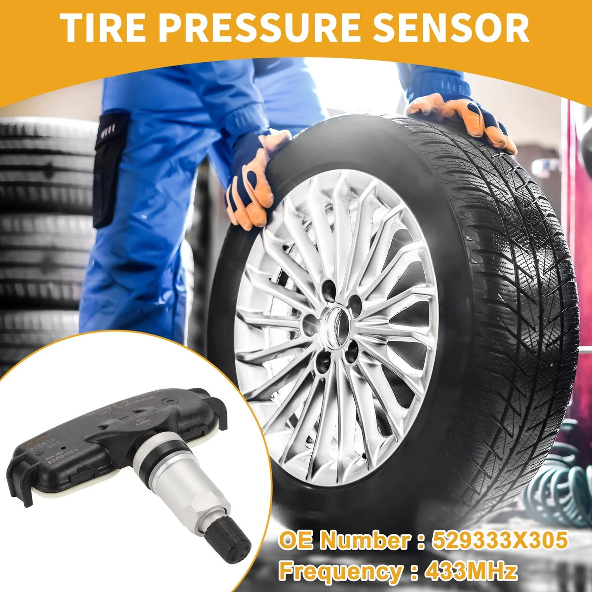 Tire Pressure Sensor for Kia Cerato TD YD Rio UB (2012–2016) 433MHz