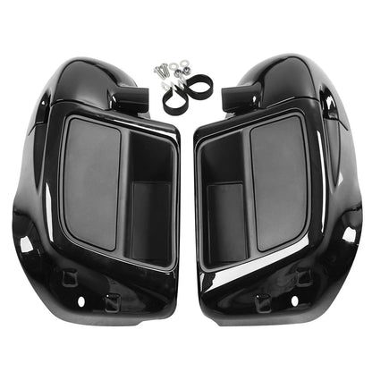Lower Vented Fairings in Vivid Black for Harley Road Glide (2014-2025)