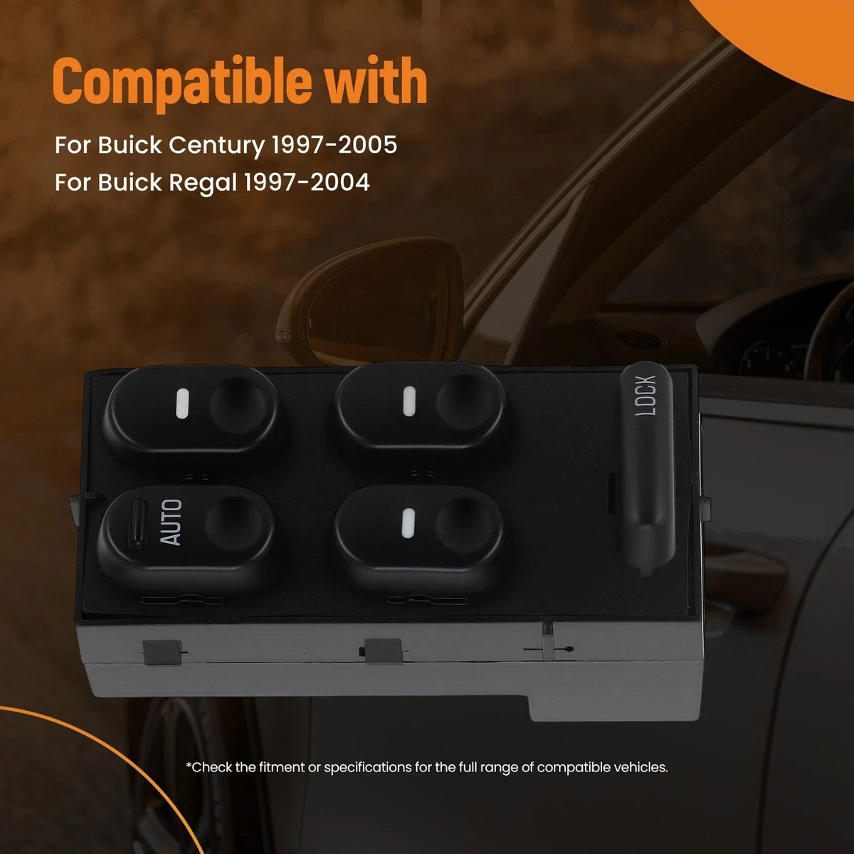 Master Electric Window Switch for Buick Century 1997-2005 Front Left