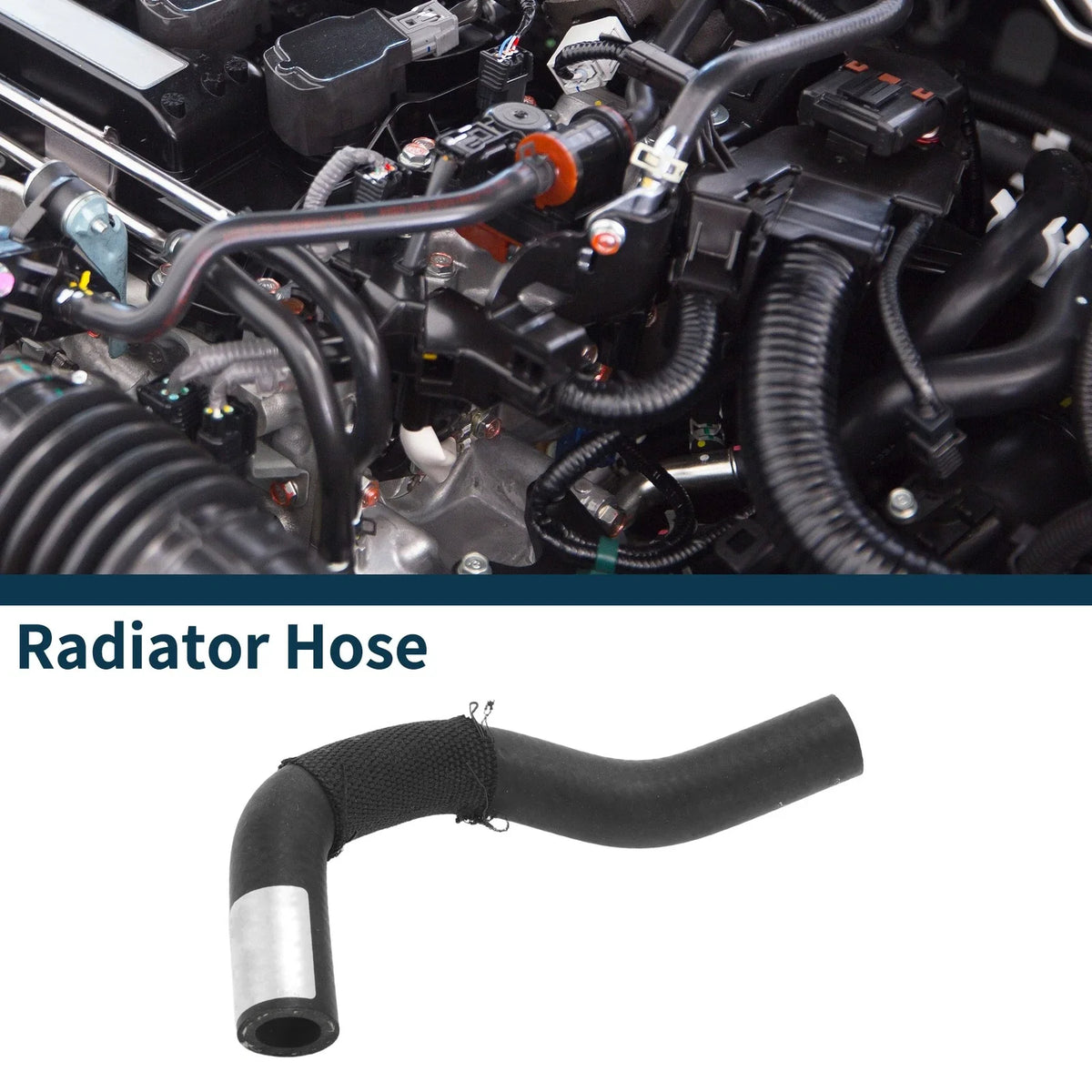 Radiator Hose Coolant Pipe for Audi A4 (2001–2004) No. 06C121058A Rubber