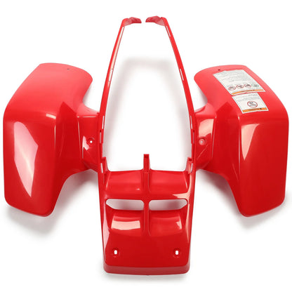 Front Fender Body Kit - Red Color for Yamaha Banshee 350 (1987-2006)