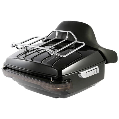 Trunk Backrest Luggage Rack with LED Light for Harley Road Glide 2014-2026