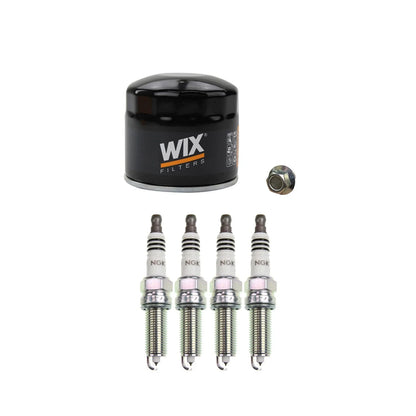 Wix Engine Oil Filter & NGK 4 Iridium IX Spark Plugs for Kia Rio (2001–2023)