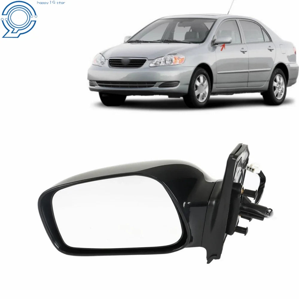 Power Paintable Left Driver Side Mirror for Toyota Corolla (2003–2008)