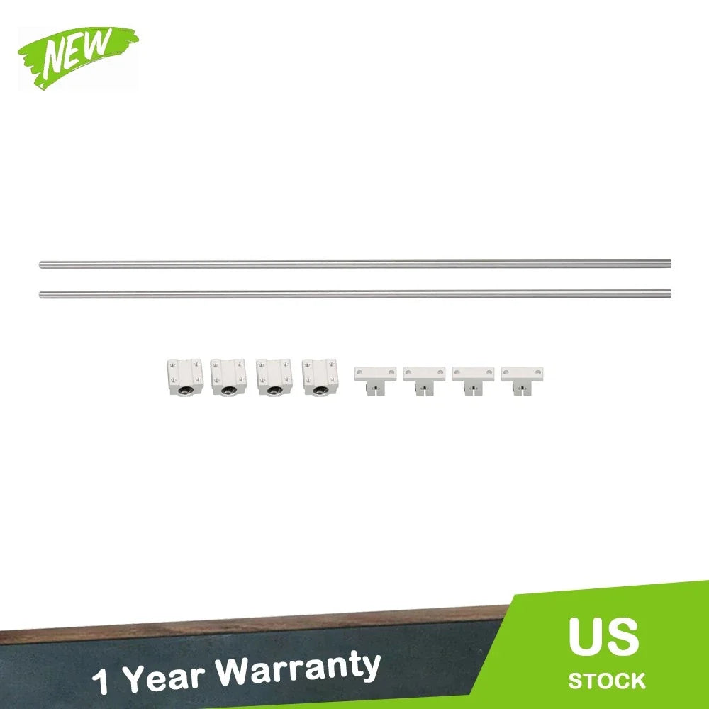 2Pcs Linear Motion Rail Shaft Slide Guide for Universal Applications
