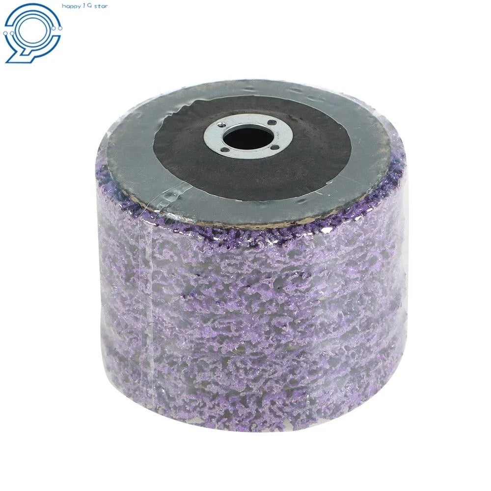 Set of 5 4" Poly Strip Disc Wheels for Angle Grinder - 45 Grit