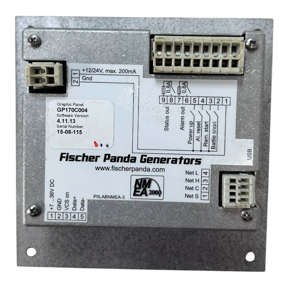 Marine Diesel Generator Control Panel for Fischer Panda PMS12