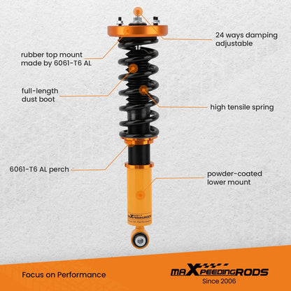 Lowering Kit Coilovers Suspension for Jaguar XJ8 XJR 2003-2009