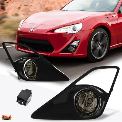 Fog Light Set for Scion FRS (2013-2016) - Smoked Lens, Switch & Bezel