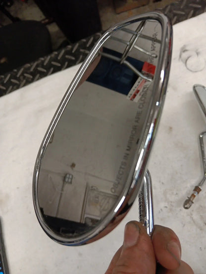 Teardrop Mirrors (Set of 2) in Chrome for Harley Davidson