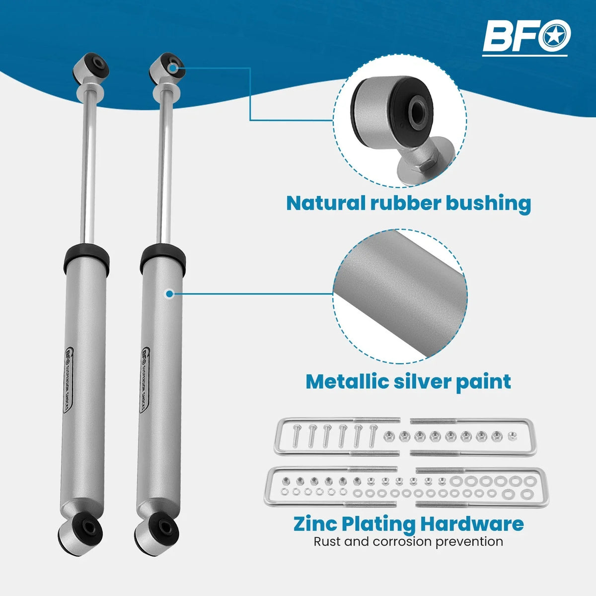 2 Inch Lift Kit with Shocks and Strut Extensions for F150 (2009-2020)