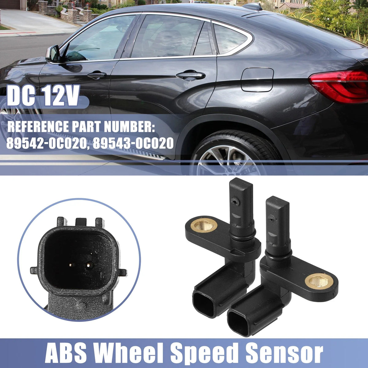 2pcs ABS Wheel Speed Sensor for Toyota Tundra Sequoia (2007–2017)