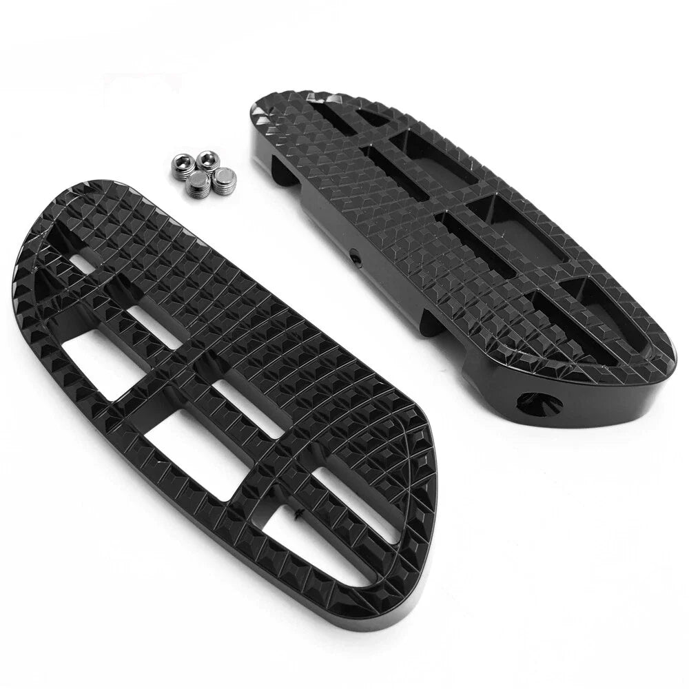 Dominator Leaf Passenger Footboard for Harley Touring (1993–2008) Black