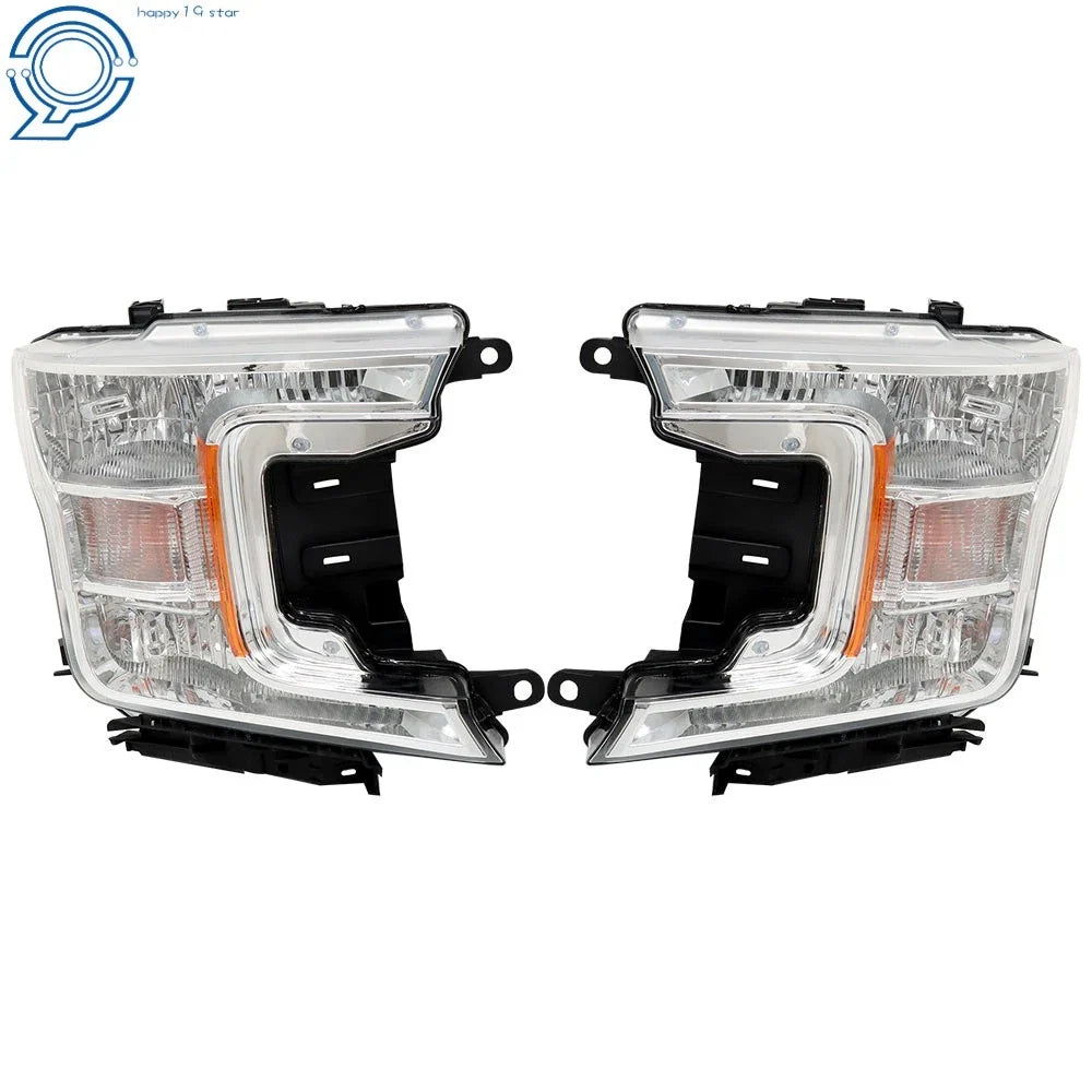 Pair Chrome Headlight Assembly for Ford F-150 (2018–2020)