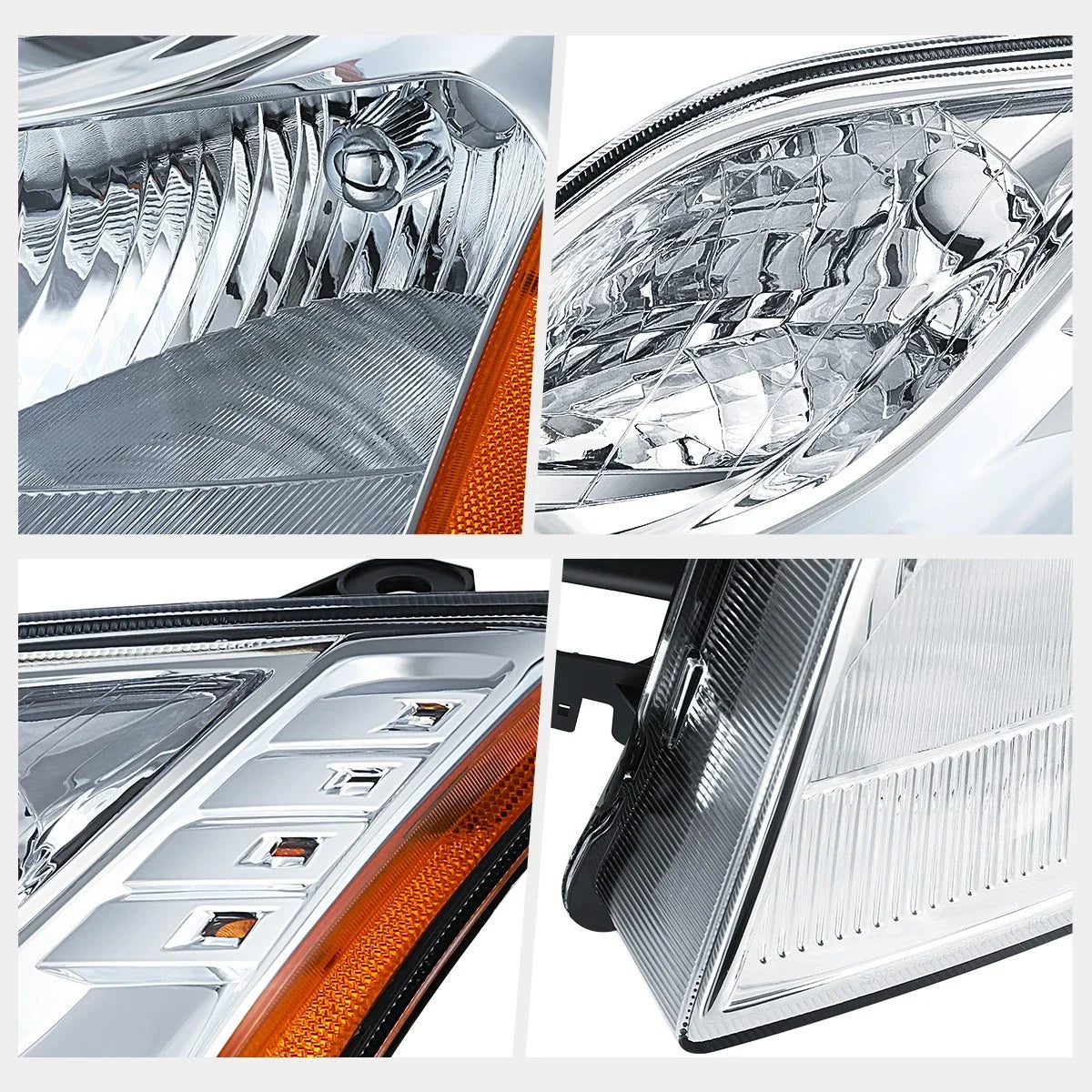 Left Headlight Lamp in Chrome for 2010-2012 Nissan Sentra