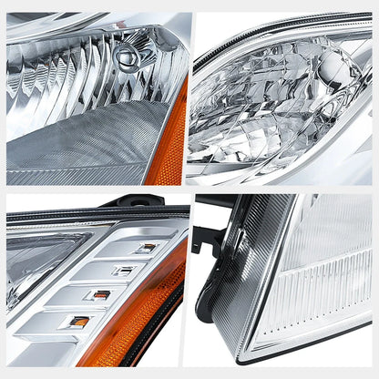 Left Headlight Lamp in Chrome for 2010-2012 Nissan Sentra