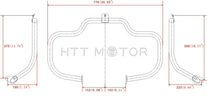 Highway Bar Engine Guard for Harley Touring (1997-2008)