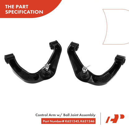 4-Piece Front Upper Control Arm Set with Ball Joints for Nissan Frontier