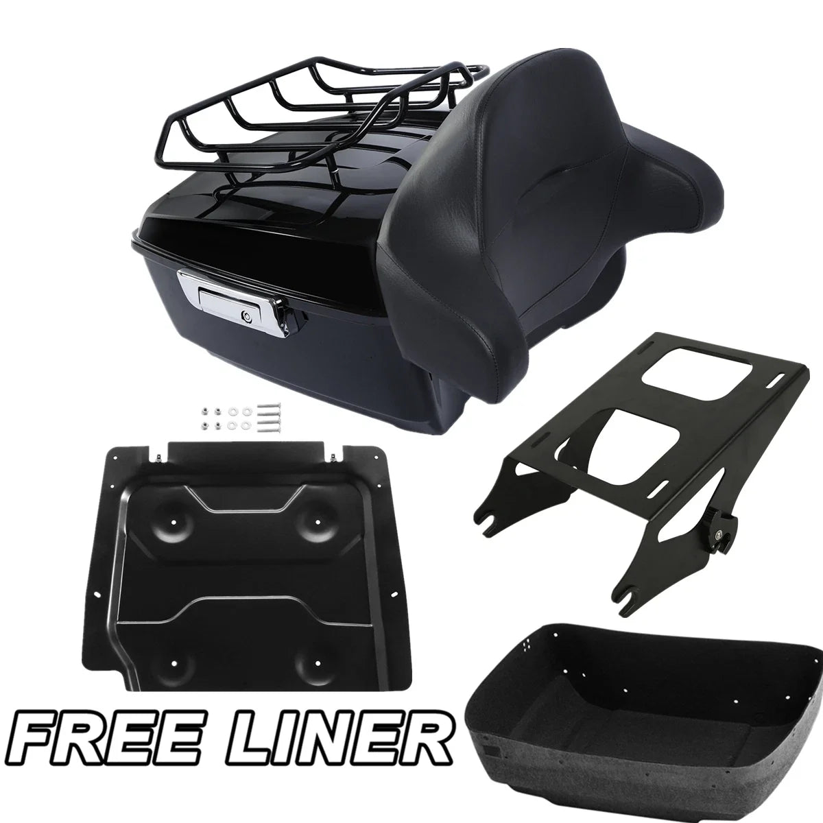 Trunk Rack Mount Plate for Backrest - Harley Touring (2014-2023)