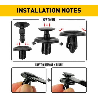 U-nut Clips & Body Bolts for Toyota M6 Engine Under Cover Splash Shield