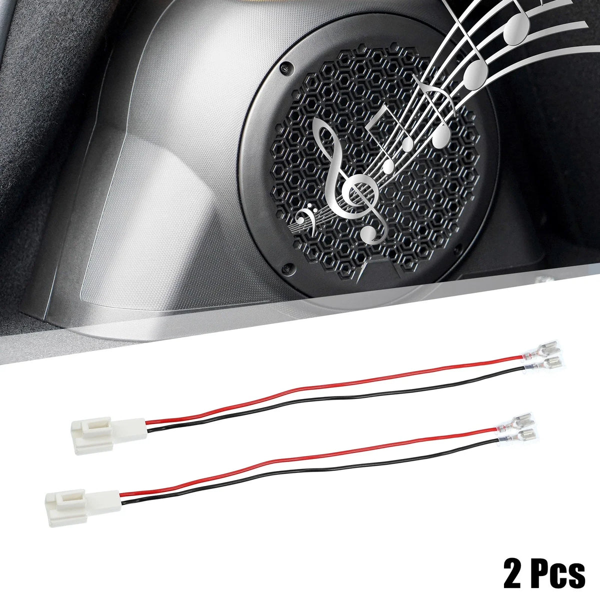 2X Car Speaker Connector Wire Harness Adapter for Kia Toyota