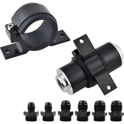 Inline Fuel Filter High Flow with 6AN 8AN 10AN Adapter Fitting