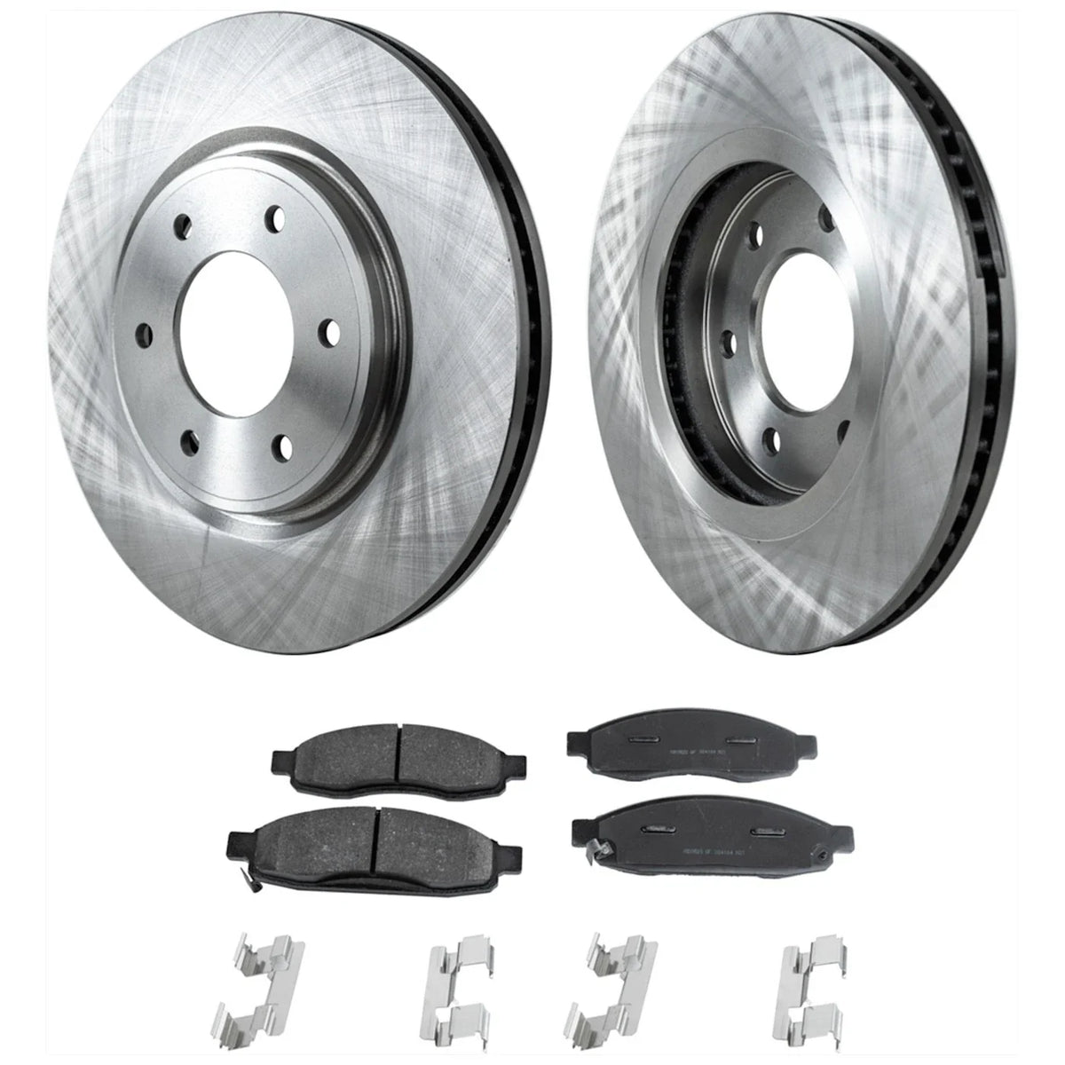 Brake Disc and Pad Kit for Front Left & Right Nissan Titan 2007
