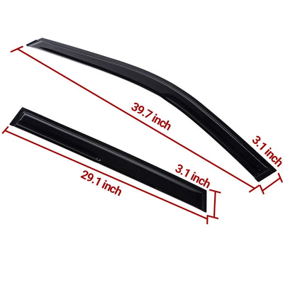 Set of 4 Window Visors for Jeep Grand Cherokee (2011–2021)
