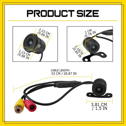 CMOS Rear View Reverse Camera with Night Vision for Universal Fit