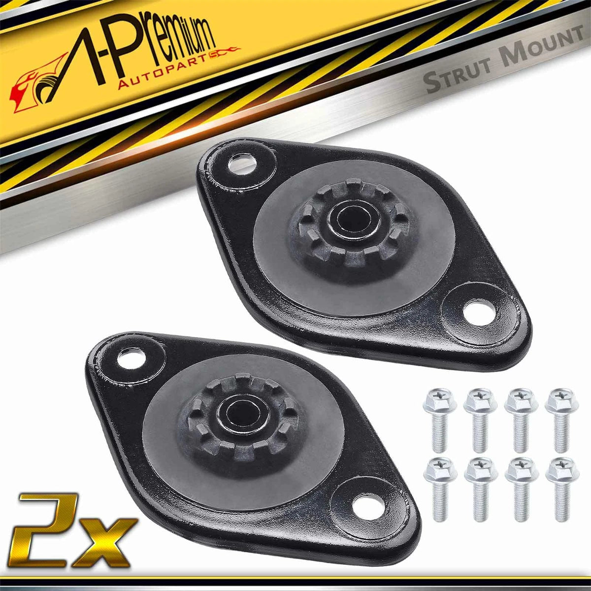2Pcs Rear Shock Mount for Hyundai Accent Kia Rio (2006–2011)