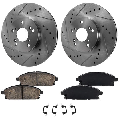 Front Brake Rotors and Pads Kit for Acura MDX 2003-2006