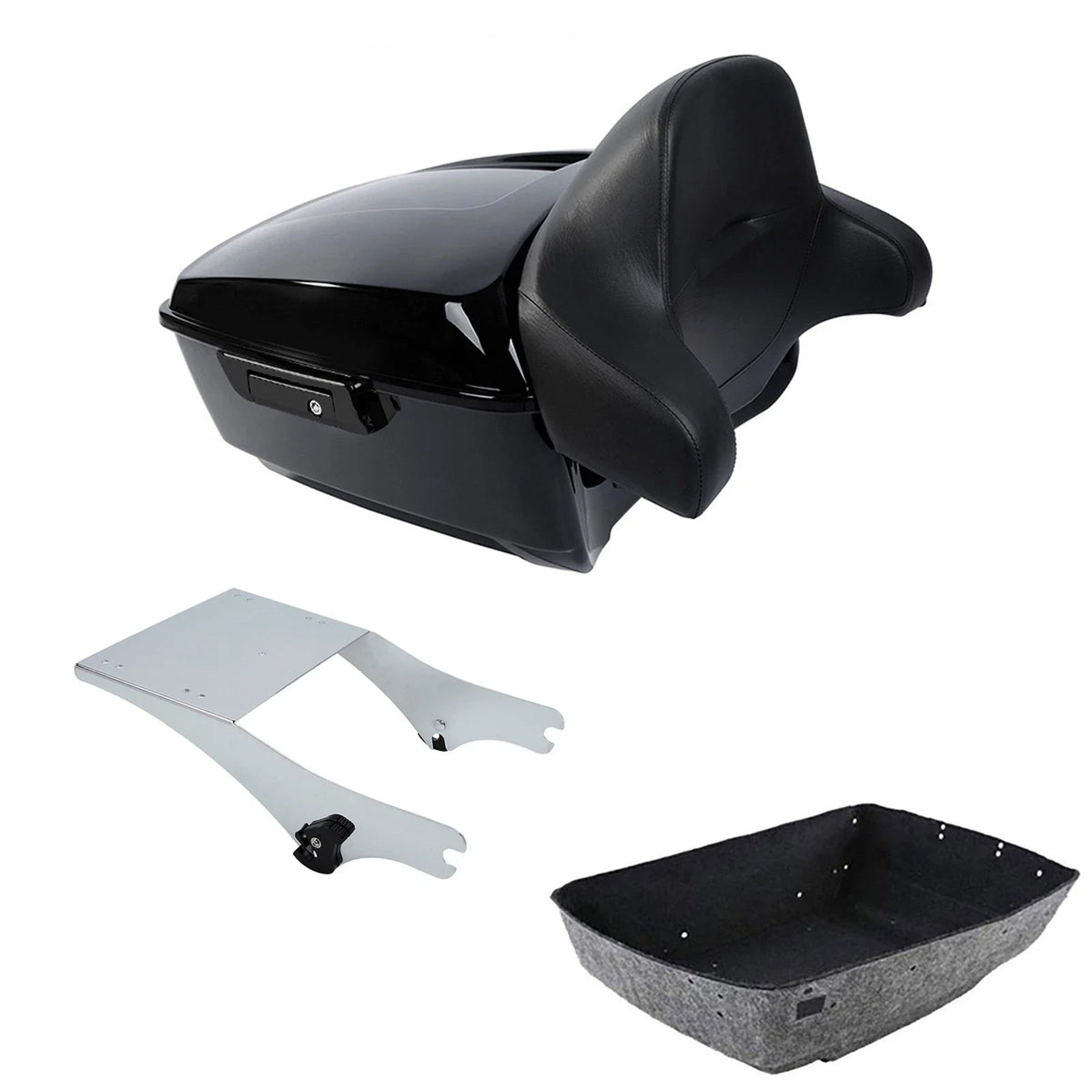 2X Luggage Backrest Rack for Trunk Harley Electra Glide 1997-2008