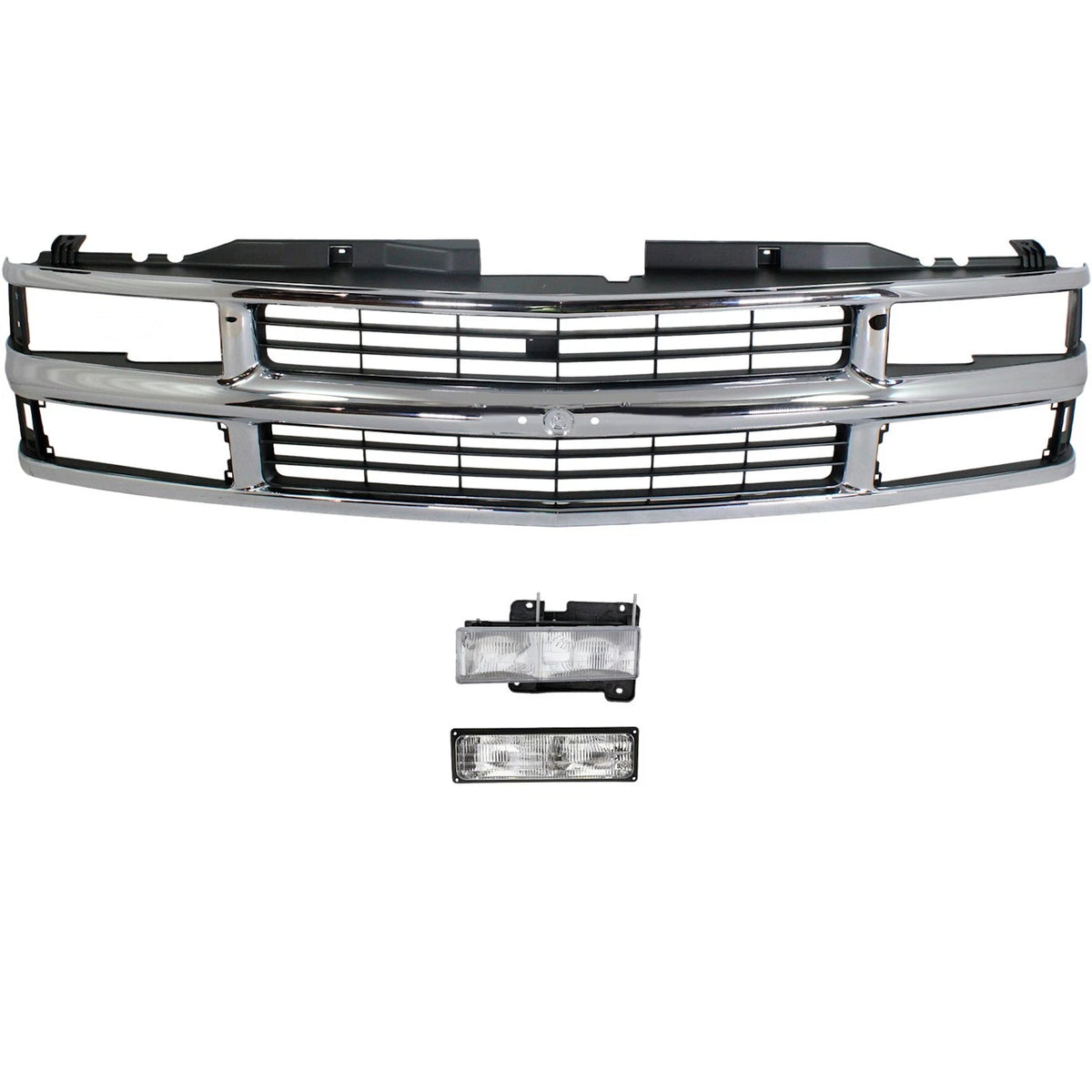 Grille Kit for Chevrolet K1500 C1500 Suburban (1994–1999) - Driver Side Headlight