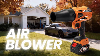 2X Cordless Leaf Blower 21V Brushless Motor 550 CFM 4000mAh Battery