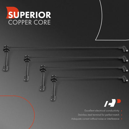 Spark Plug Wire Set (4 Pack) for Accord Odyssey Prelude 1990-1997